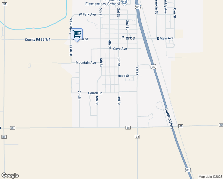 map of restaurants, bars, coffee shops, grocery stores, and more near 1006 4th Street in Greeley
