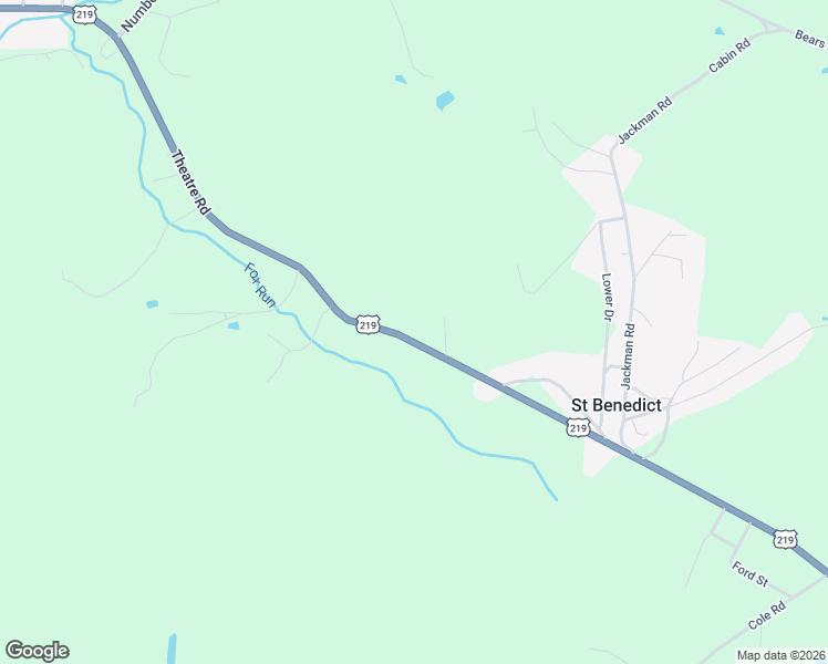 map of restaurants, bars, coffee shops, grocery stores, and more near Theatre Rd in Cambria