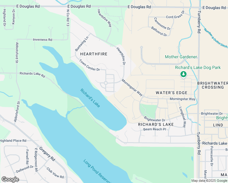 map of restaurants, bars, coffee shops, grocery stores, and more near 2926 Barn Swallow Circle in Fort Collins