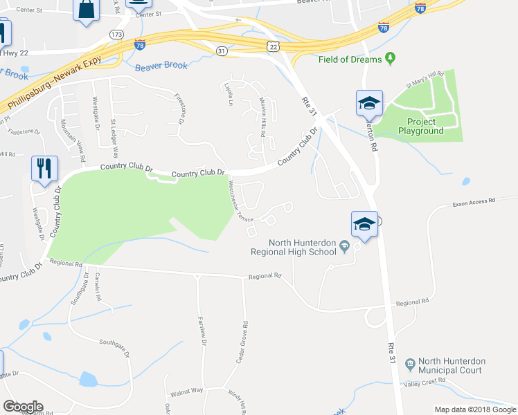 map of restaurants, bars, coffee shops, grocery stores, and more near 59 La Costa Dr in Clinton Township