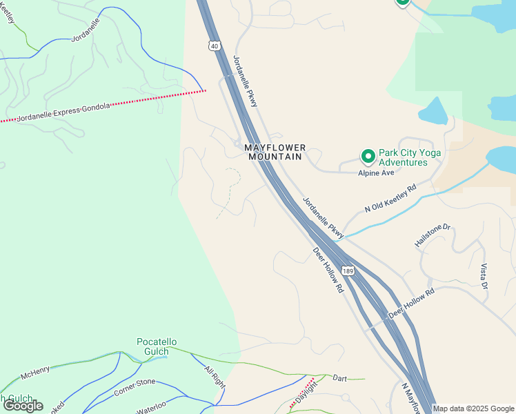 map of restaurants, bars, coffee shops, grocery stores, and more near 10114 North Drommen Court in Park City