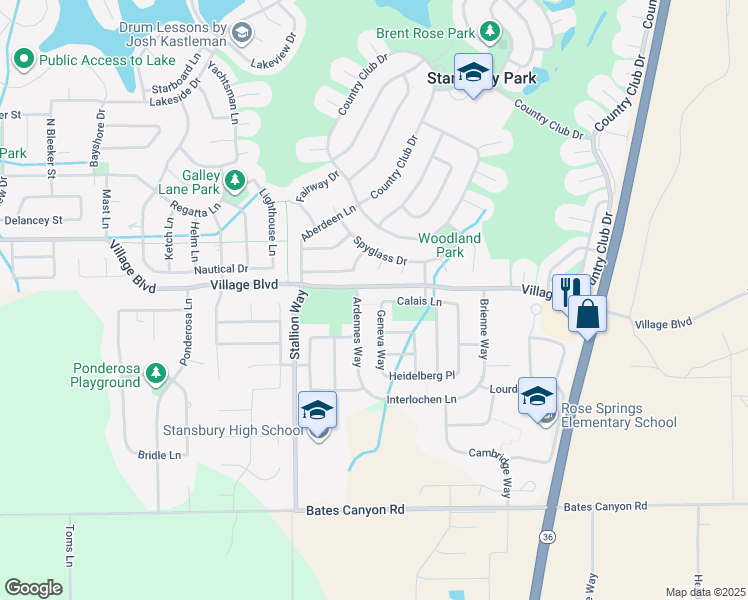 map of restaurants, bars, coffee shops, grocery stores, and more near 5573 Geneva Way in Erda