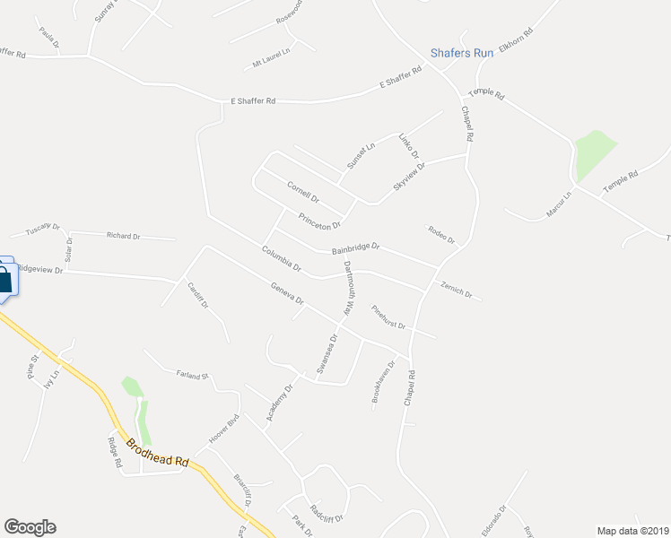 map of restaurants, bars, coffee shops, grocery stores, and more near 206 Columbia Dr in Aliquippa