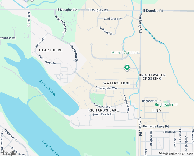 map of restaurants, bars, coffee shops, grocery stores, and more near 3017 Windward Way in Fort Collins