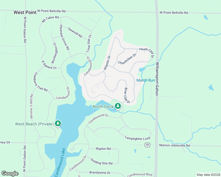 map of restaurants, bars, coffee shops, grocery stores, and more near 120 Briar Cliff Drive in Mount Gilead