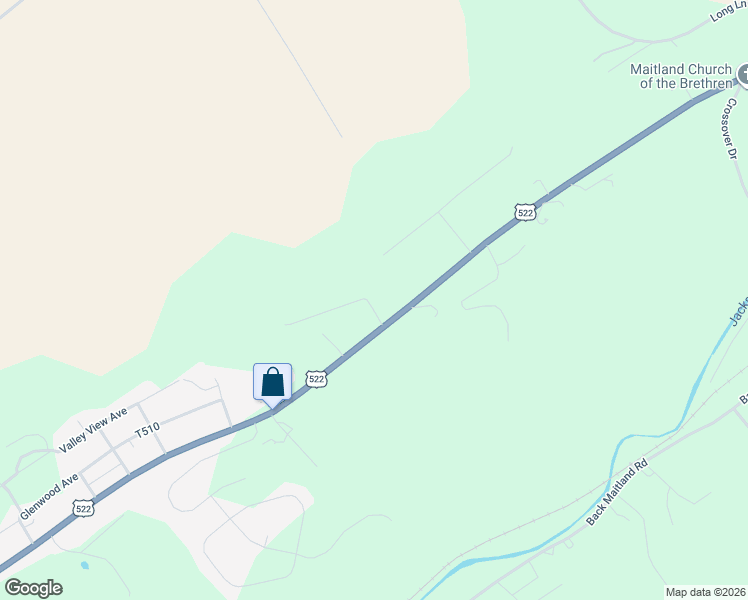 map of restaurants, bars, coffee shops, grocery stores, and more near 2355 U.S. 522 in Lewistown