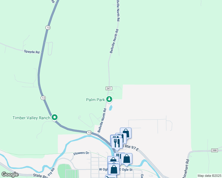 map of restaurants, bars, coffee shops, grocery stores, and more near 4683 Bellville North Rd in Bellville