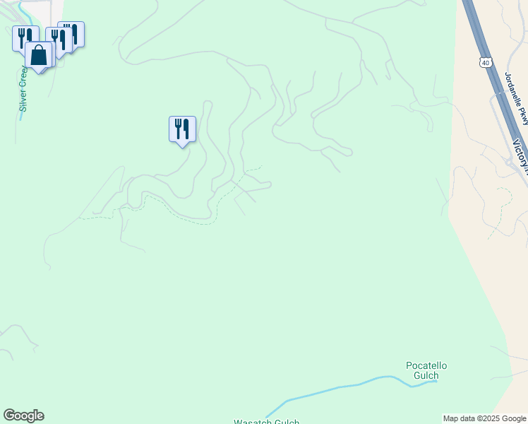 map of restaurants, bars, coffee shops, grocery stores, and more near 3151 Home Run Court in Heber City