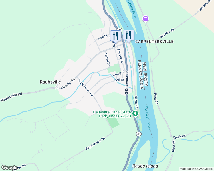 map of restaurants, bars, coffee shops, grocery stores, and more near 90 Mill Street in Easton