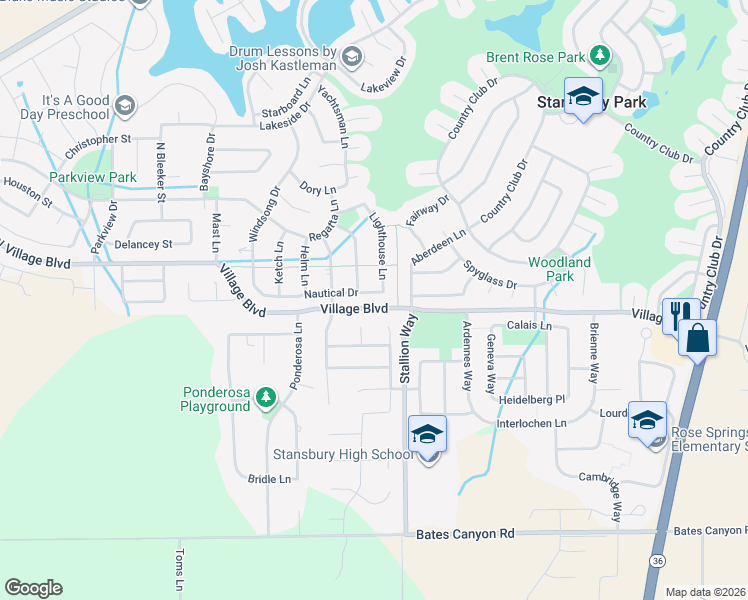 map of restaurants, bars, coffee shops, grocery stores, and more near 5657 Lighthouse Lane in Erda