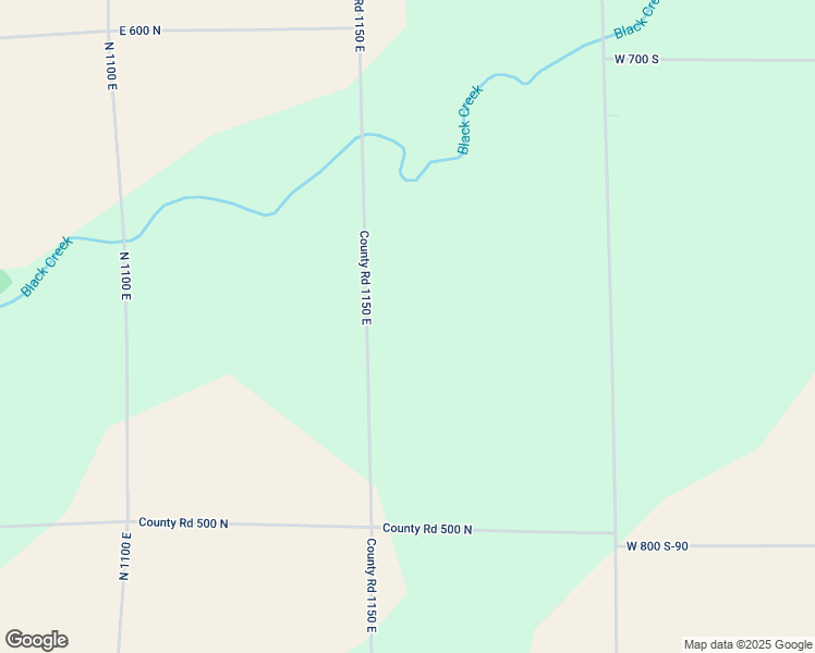map of restaurants, bars, coffee shops, grocery stores, and more near 5408 County Road 1150 East in Van Buren