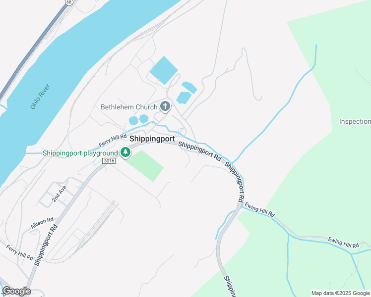 map of restaurants, bars, coffee shops, grocery stores, and more near 119 Cotter Road in Aliquippa