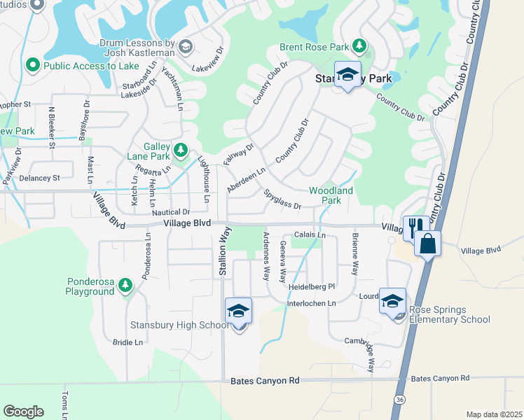 map of restaurants, bars, coffee shops, grocery stores, and more near 107 Pebble Beach Drive in Stansbury Park