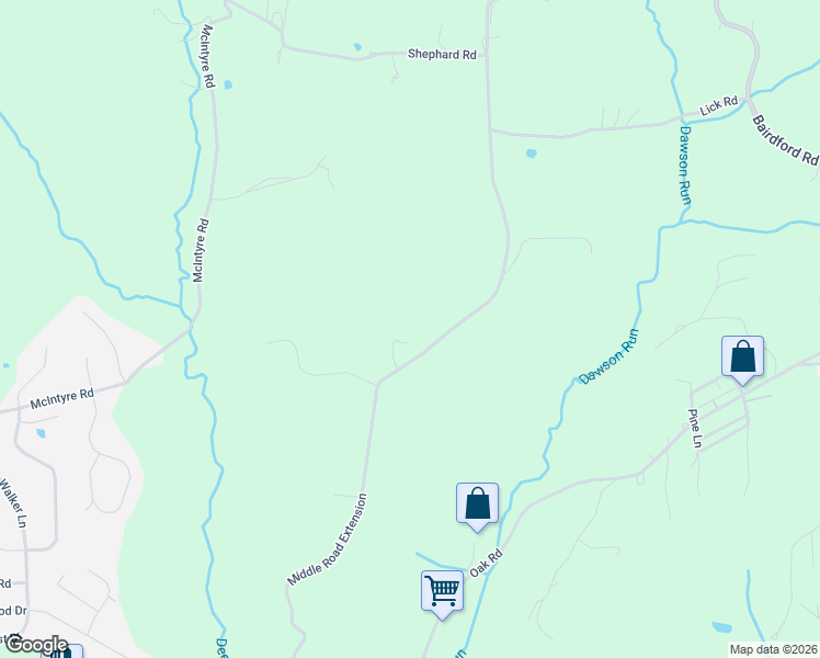 map of restaurants, bars, coffee shops, grocery stores, and more near 6 Triple Oak Lane in Gibsonia