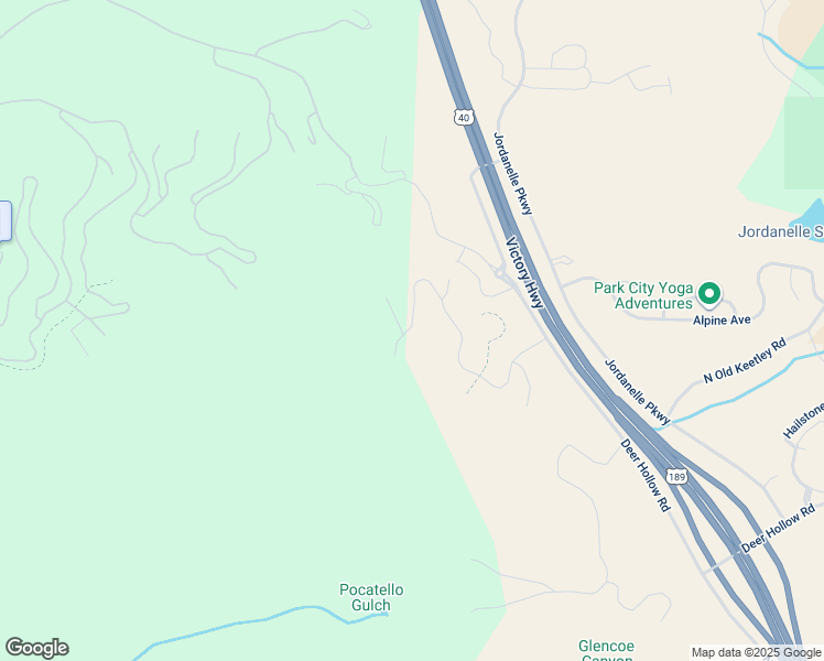 map of restaurants, bars, coffee shops, grocery stores, and more near 2421 West Sonder Way in Park City