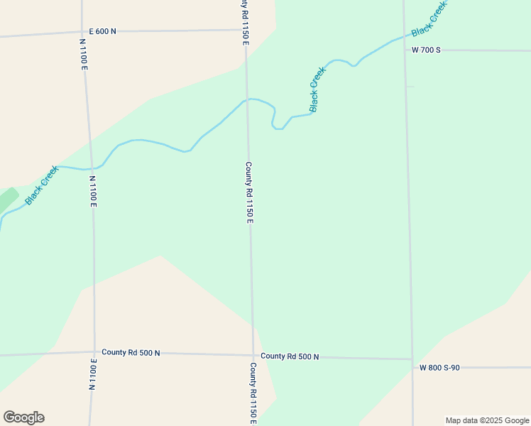 map of restaurants, bars, coffee shops, grocery stores, and more near 5408 County Road 1150 East in Van Buren