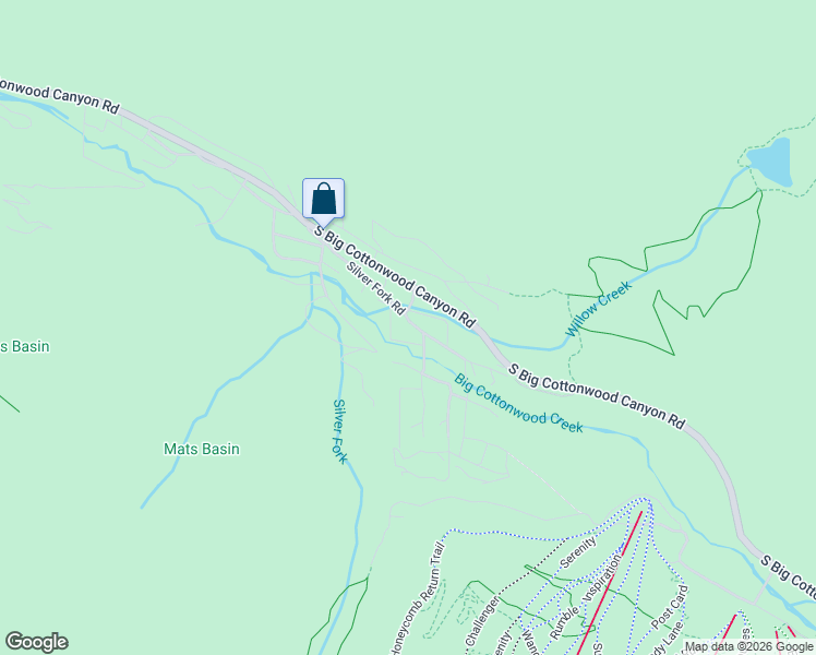 map of restaurants, bars, coffee shops, grocery stores, and more near 11316 Silver Fork Road in Salt Lake City