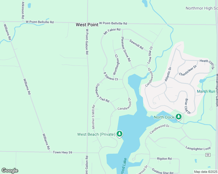 map of restaurants, bars, coffee shops, grocery stores, and more near 7326 Ohio 19 in Mount Gilead