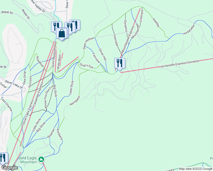 map of restaurants, bars, coffee shops, grocery stores, and more near 10139 Summit View Drive in Park City