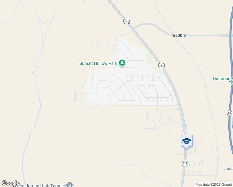 map of restaurants, bars, coffee shops, grocery stores, and more near 6562 South Luminous Way in West Valley City