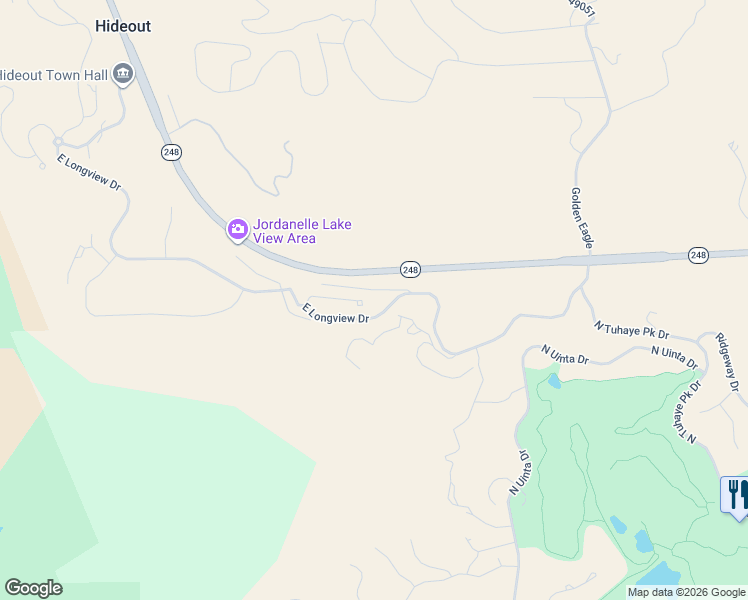 map of restaurants, bars, coffee shops, grocery stores, and more near in Hideout