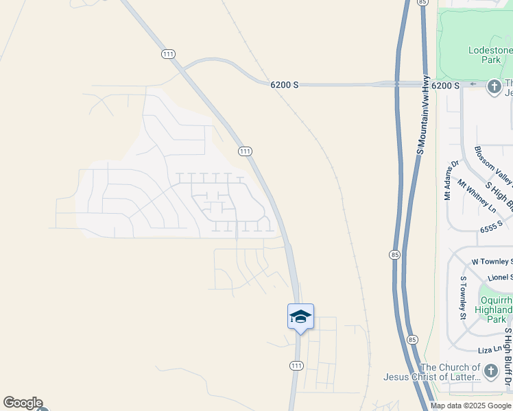 map of restaurants, bars, coffee shops, grocery stores, and more near 6420 Bacchus Highway in West Valley City