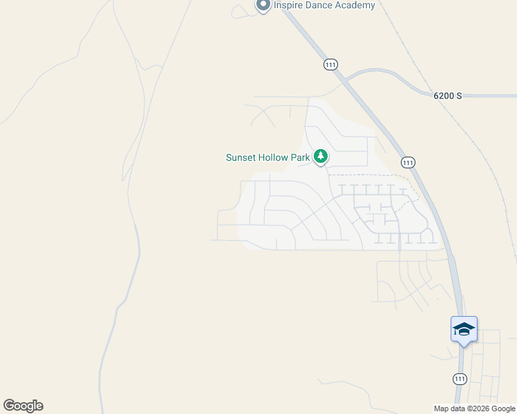 map of restaurants, bars, coffee shops, grocery stores, and more near 6477 Eventide Way in Copperton