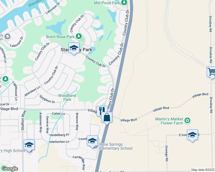 map of restaurants, bars, coffee shops, grocery stores, and more near 214 Country Club Drive in Stansbury Park