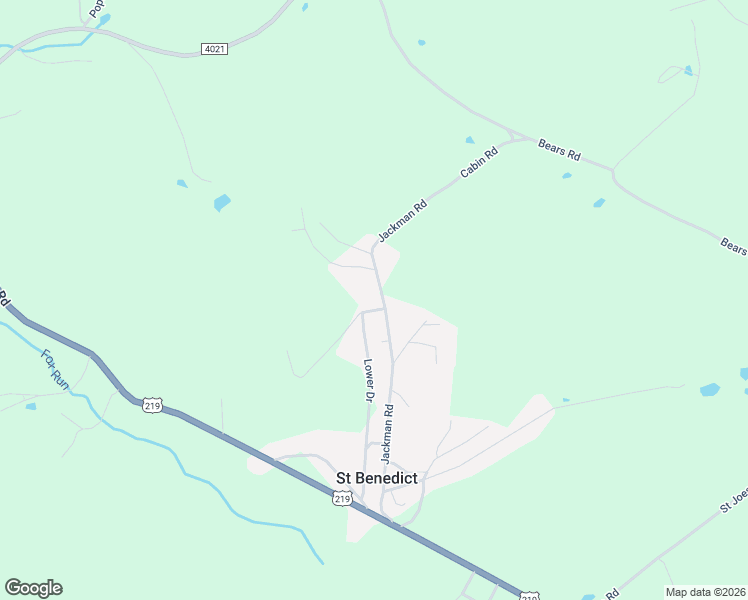 map of restaurants, bars, coffee shops, grocery stores, and more near 257 Lower Dr in Cambria