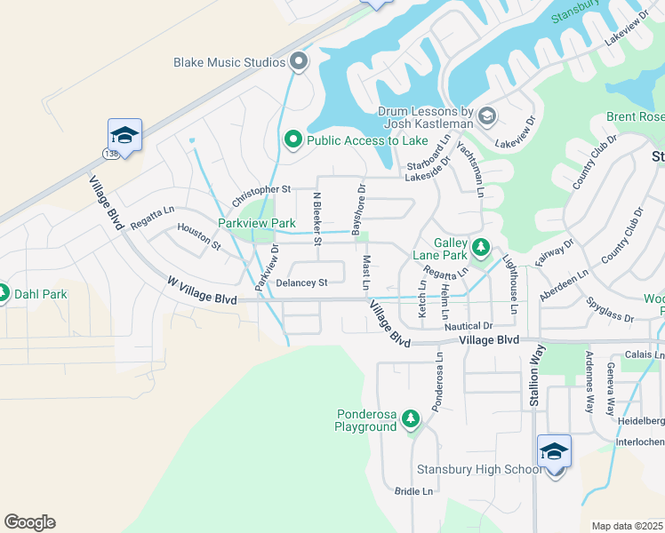 map of restaurants, bars, coffee shops, grocery stores, and more near 395 West Broome Street in Stansbury Park