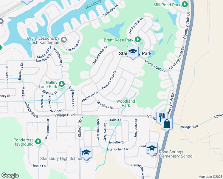 map of restaurants, bars, coffee shops, grocery stores, and more near 764 Country Club Drive in Stansbury Park