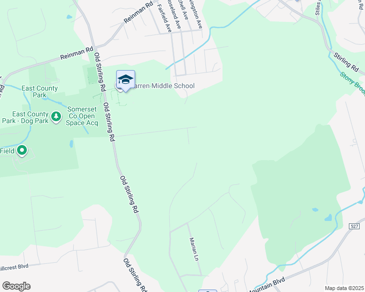 map of restaurants, bars, coffee shops, grocery stores, and more near 3 Lauriel Court in Warren