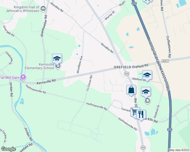 4732 Kernsville Road, Orefield PA Walk Score