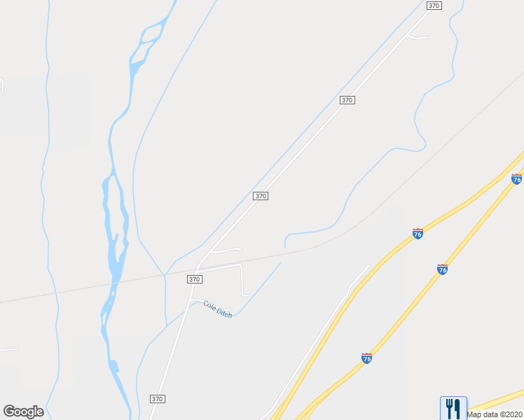 map of restaurants, bars, coffee shops, grocery stores, and more near 13442 County Road 370 in Sterling