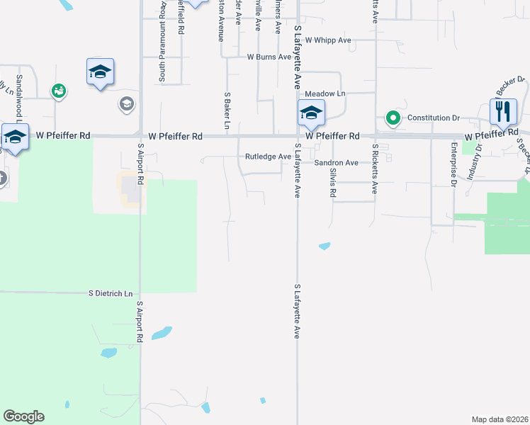 map of restaurants, bars, coffee shops, grocery stores, and more near 5008 Lauder Ct in Bartonville