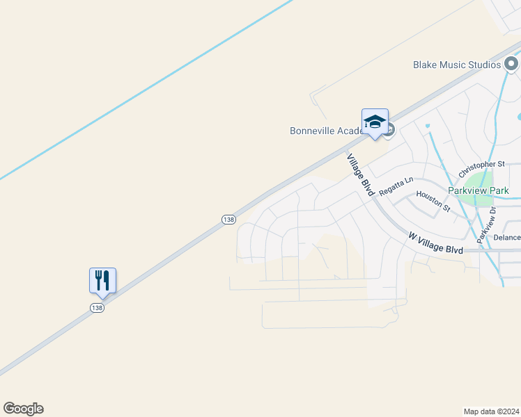 map of restaurants, bars, coffee shops, grocery stores, and more near 1110 West Osprey Drive in Stansbury Park