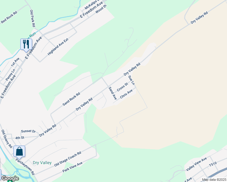 map of restaurants, bars, coffee shops, grocery stores, and more near 6 Sand Avenue in Lewistown