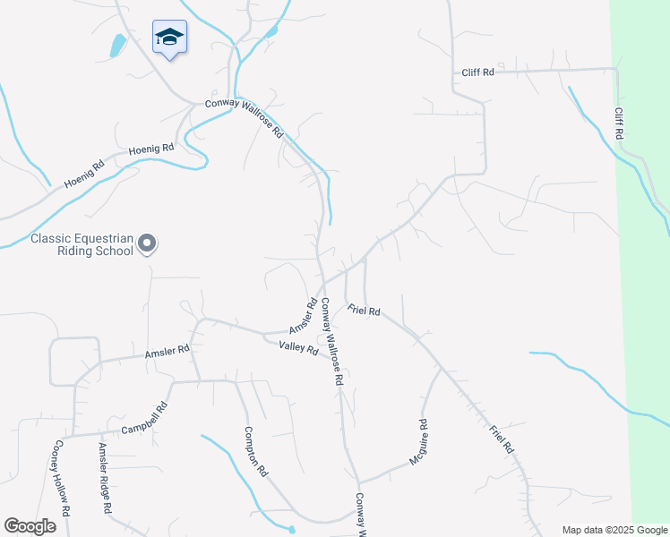 map of restaurants, bars, coffee shops, grocery stores, and more near 104 Wallrose Heights Road in Baden