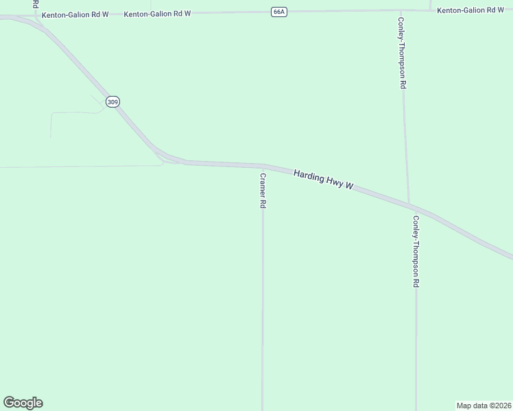 map of restaurants, bars, coffee shops, grocery stores, and more near 2501 Cramer Road in Marion