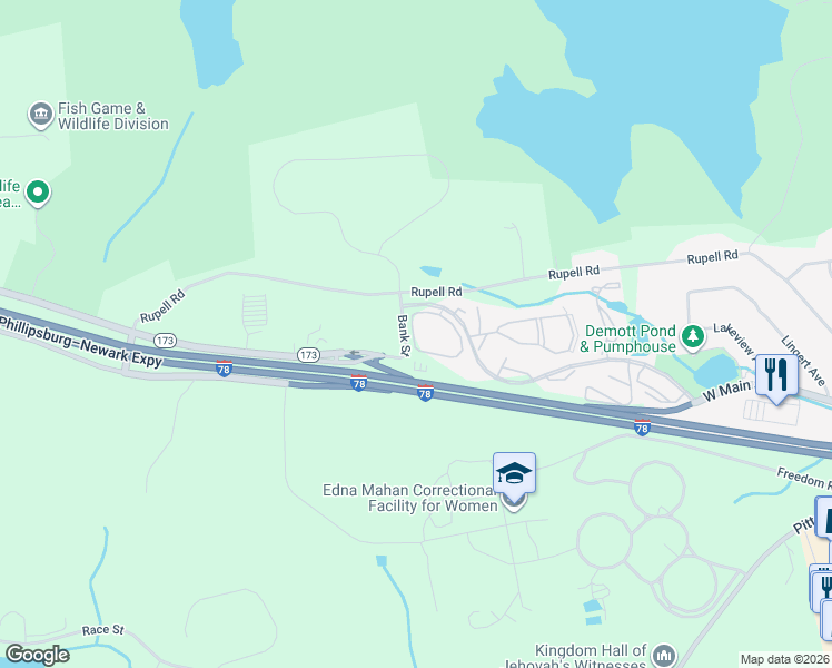 map of restaurants, bars, coffee shops, grocery stores, and more near 73 Sam Bonnell Drive in Clinton