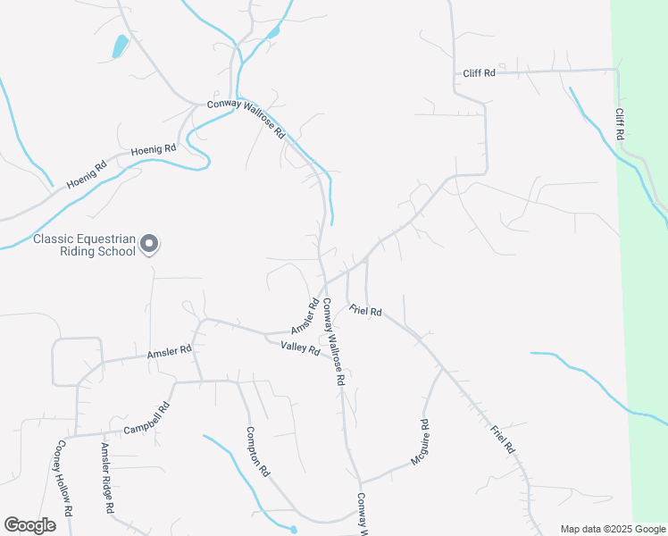map of restaurants, bars, coffee shops, grocery stores, and more near 104 Wallrose Heights Road in Baden
