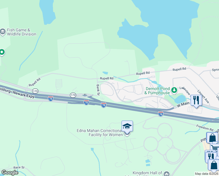 map of restaurants, bars, coffee shops, grocery stores, and more near 4 Sam Bonnell Drive in Clinton