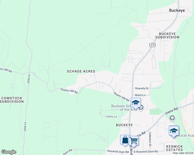 map of restaurants, bars, coffee shops, grocery stores, and more near 1925 Herbscenta Ln in Redding