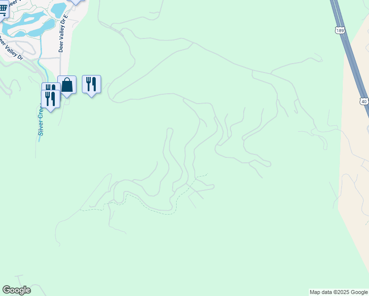map of restaurants, bars, coffee shops, grocery stores, and more near 10399 Summit View Drive in Park City