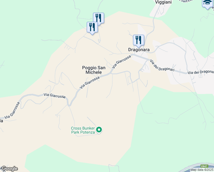 map of restaurants, bars, coffee shops, grocery stores, and more near 4 Via Graminacci in Potenza