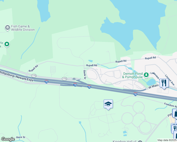 map of restaurants, bars, coffee shops, grocery stores, and more near 73 Sam Bonnell Drive in Clinton