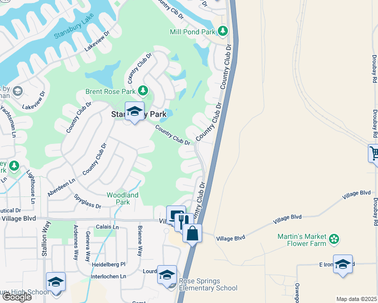 map of restaurants, bars, coffee shops, grocery stores, and more near 219 Country Club Drive in Stansbury Park