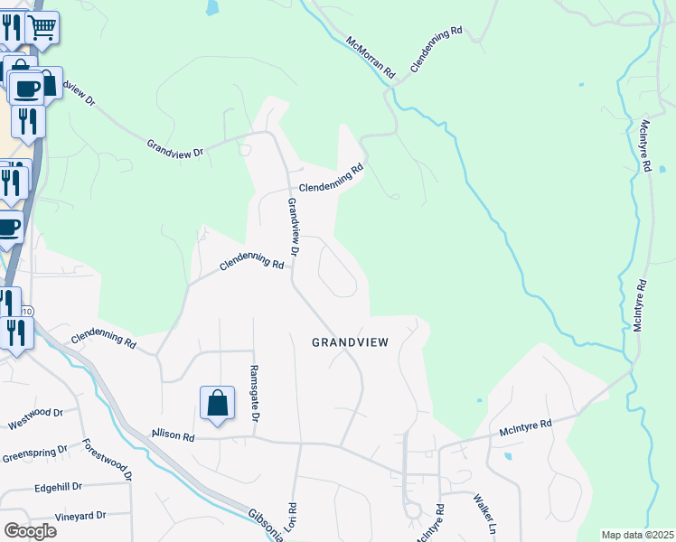 map of restaurants, bars, coffee shops, grocery stores, and more near 516 Madison Drive in Gibsonia