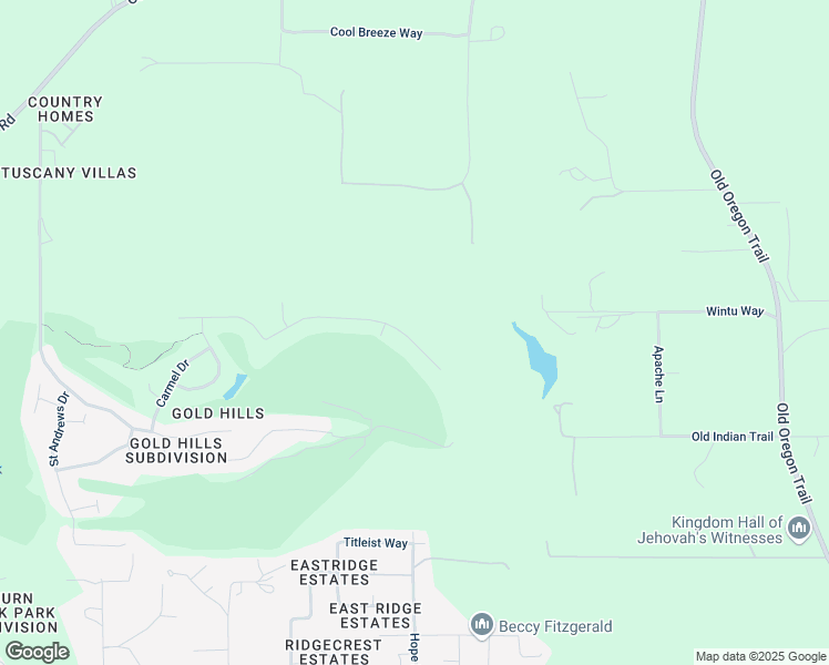map of restaurants, bars, coffee shops, grocery stores, and more near 2087 Hope Lane in Redding