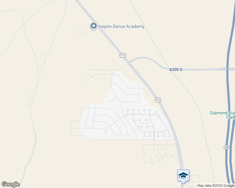 map of restaurants, bars, coffee shops, grocery stores, and more near 6307 Oquirrh Mesa Drive in West Valley City